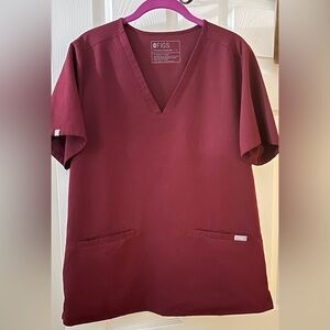 Figs Burgundy Scrub Set